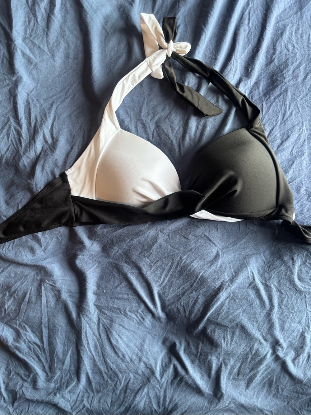 Black & White Halter Bikini Top - Women Intimates & Sleepwear
